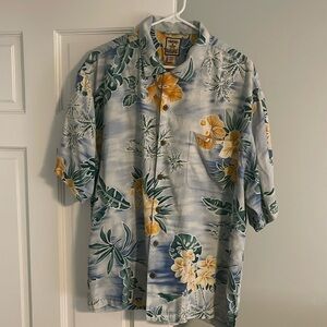 Tommy Bahama 100% Silk Hawaiian Camp Shirt Size XL